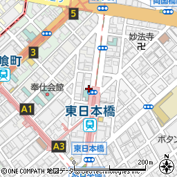 名鉄協商中央第８東日本橋駅前駐車場周辺の地図