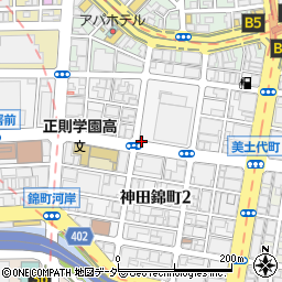 神田錦町２丁目パーキングメーター４周辺の地図