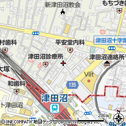 焼肉商店浦島屋 津田沼店周辺の地図