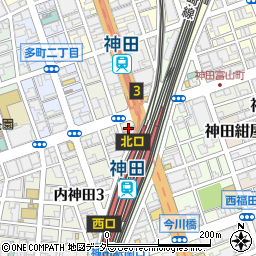 ファミリーマート神田駅北口店周辺の地図