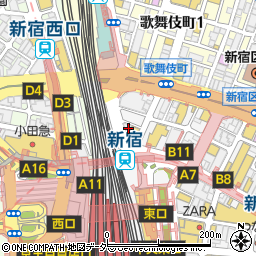 東京都新宿区新宿3丁目23-3周辺の地図