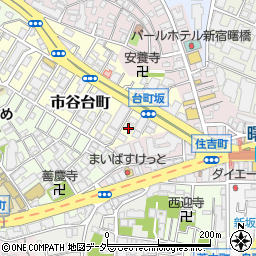 東京都新宿区市谷台町4周辺の地図