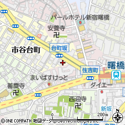 東京都新宿区市谷台町2周辺の地図