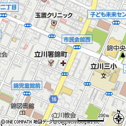 リーベスト立川錦町２　管理組合周辺の地図