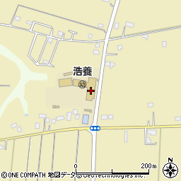 富里市立浩養小学校周辺の地図