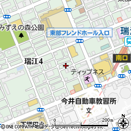 東京都江戸川区瑞江4丁目46周辺の地図