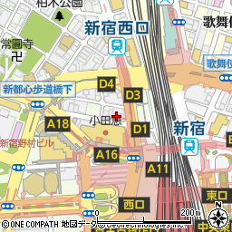 サンマルクカフェ 新宿西口駅前店周辺の地図