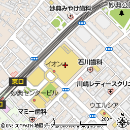 千葉銀行イオン市川妙典店 ＡＴＭ周辺の地図