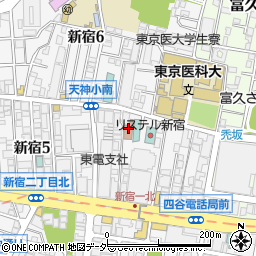 新宿区立新宿地域交流館周辺の地図