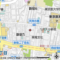 東京都新宿区新宿5丁目7周辺の地図