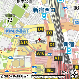 アークラウンジ Ark Lounge 新宿西口店周辺の地図
