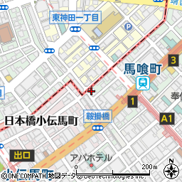 東京都中央区日本橋馬喰町1丁目3-2周辺の地図