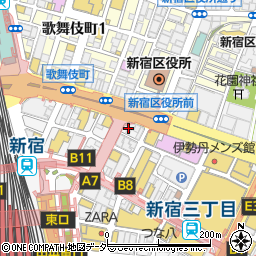鳥貴族 新宿靖国通り店周辺の地図