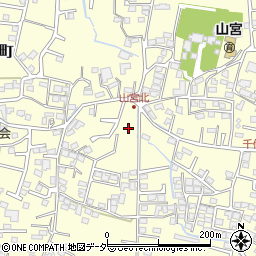 山梨県甲府市山宮町1179周辺の地図