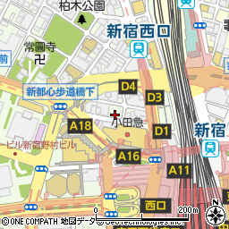 ミッショングリルミート 新宿店周辺の地図