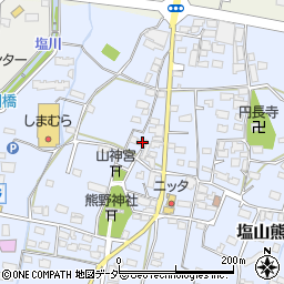 山梨県甲州市塩山熊野284周辺の地図