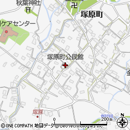 塚原町公民館周辺の地図