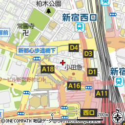 大黒 新宿周辺の地図