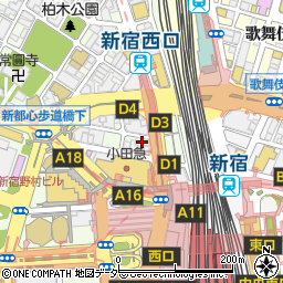 エミナルクリニック新宿西口院周辺の地図