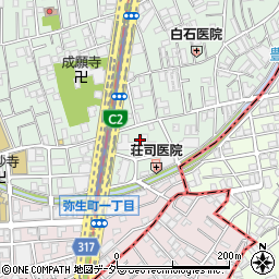 東京都中野区本町1丁目5周辺の地図