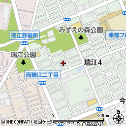 東京都江戸川区瑞江4丁目15周辺の地図