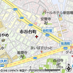 東京都新宿区市谷台町6周辺の地図