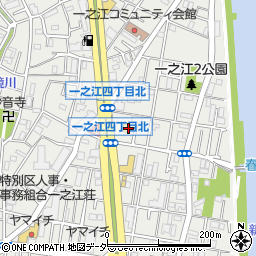 東京都江戸川区一之江2丁目1周辺の地図