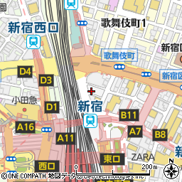 株式会社シエル新宿店周辺の地図