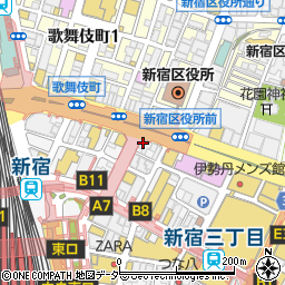 新宿東口ハートクリニック周辺の地図