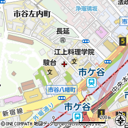 東京都新宿区市谷左内町5周辺の地図