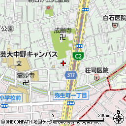 東京都中野区本町2丁目24周辺の地図