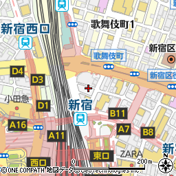 東京都新宿区新宿3丁目23-15周辺の地図