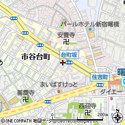 東京都新宿区市谷台町4-1周辺の地図