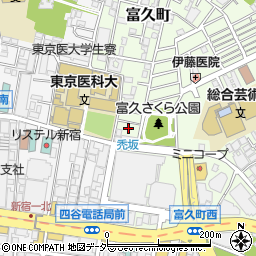 東京都新宿区富久町20周辺の地図