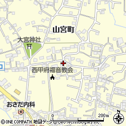 山梨県甲府市山宮町931周辺の地図