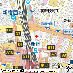 東京都新宿区新宿3丁目23-5周辺の地図