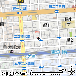 東京都墨田区緑1丁目7-10周辺の地図