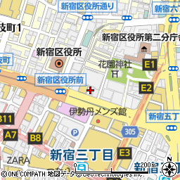 テイケイトレード株式会社　新宿支店周辺の地図