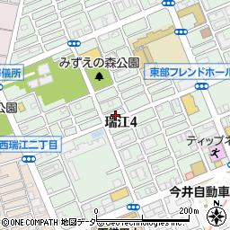東京都江戸川区瑞江4丁目26周辺の地図