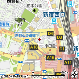 完全個室居酒屋 和禅 新宿西口店周辺の地図