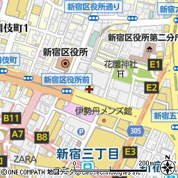 東京皮膚のできものと粉瘤クリニックふるばやし形成外科　新宿院周辺の地図
