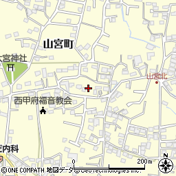 山梨県甲府市山宮町3135周辺の地図