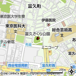東京都新宿区富久町21周辺の地図