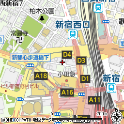 昭和信用金庫新宿支店周辺の地図