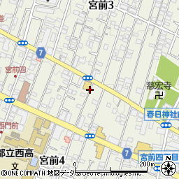 東京都杉並区宮前周辺の地図