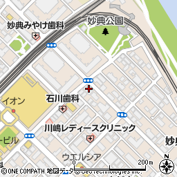 車検のコバック妙典駅前店周辺の地図