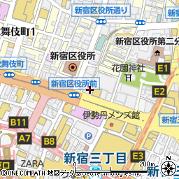 サイゼリヤ 新宿区役所前店周辺の地図