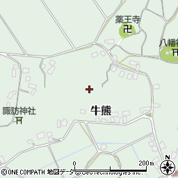 千葉県横芝光町（山武郡）牛熊周辺の地図