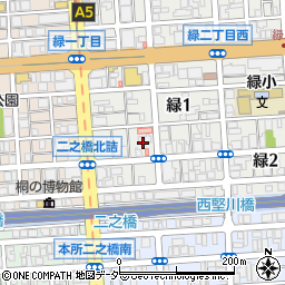 東京都墨田区緑1丁目7周辺の地図