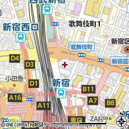 東京都新宿区新宿3丁目23-7周辺の地図